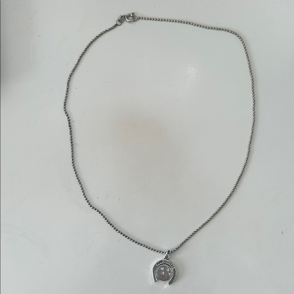 Marc Jacobs Silver Pendant Necklace
